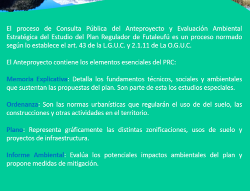 Revisa el detalle de la Consulta Pública del Anteproyecto e Informe Ambiental del PRC